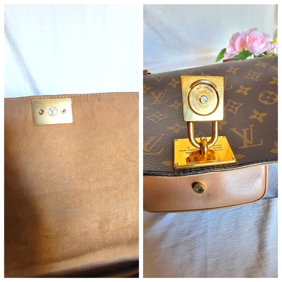 LOUIS VUITTON Monogram Canvas & Sesame Marignan Bag - Picture 10 of 14